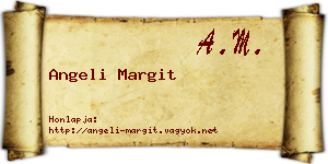 Angeli Margit névjegykártya